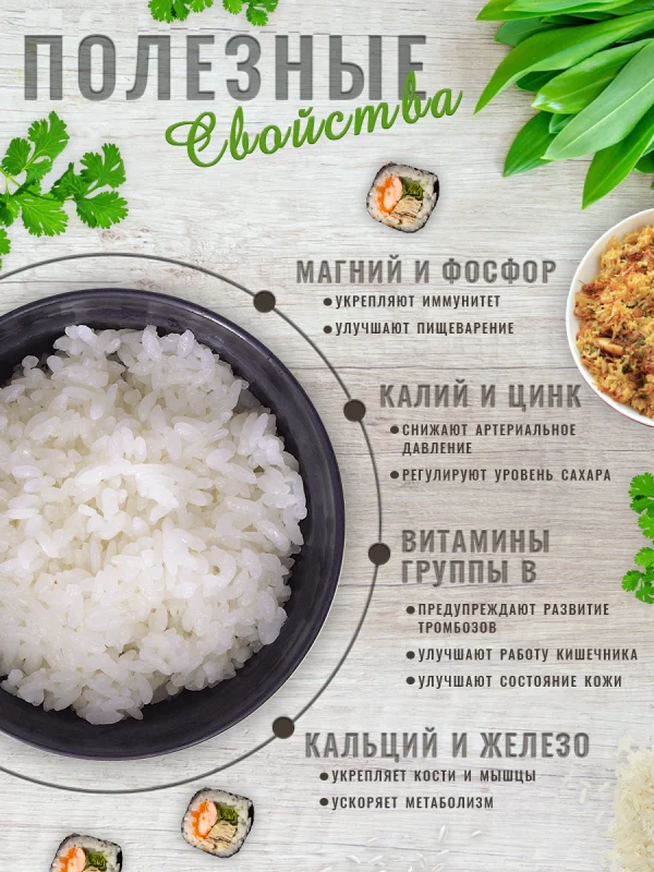 Рис Басмати белый элитный, очистка 99%, длиннозёрный, пропаренный, 1кг