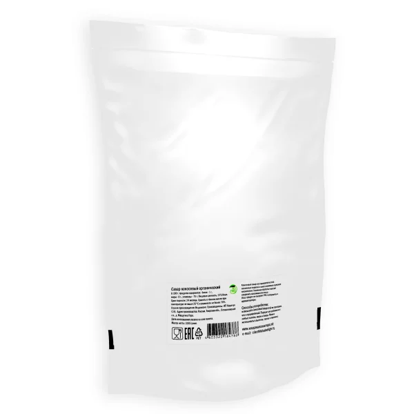Кокосовый сахар органический, натуральный, нерафинированный, 1кг